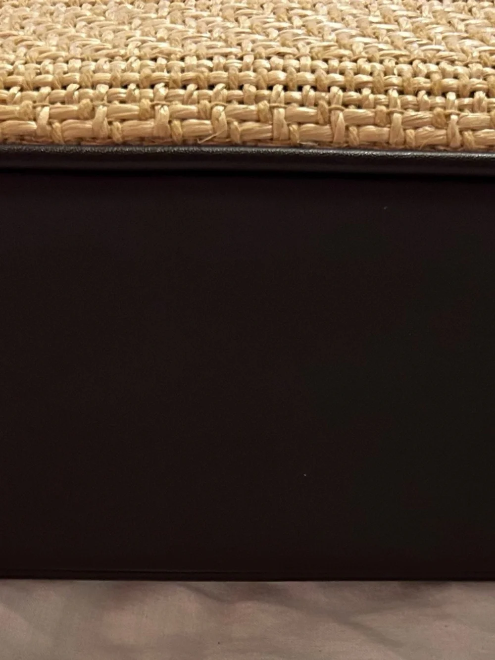 Etienne Aigner straw and leather tote - Picture 4 of 6